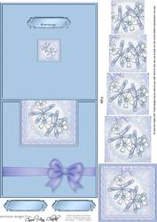 Dreamy Dragonfly Easy Over the Edge Card N Spiral Pyramid