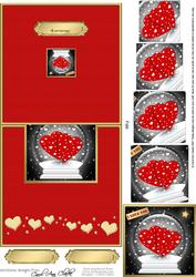 Love Globe Easy Over the Edge Card N Spiral Pyramid