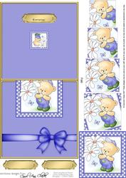 Robert's Flowers Easy Over the Edge Card N Spiral Pyramid