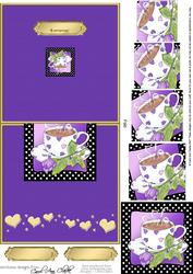 Coffee Time No-hole Over the Edge Card N Spiral Pyramid