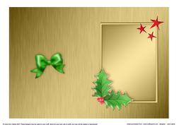 Elegant Christmas Greeting Matching Insert 5 x 7 Portrait