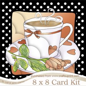 8 x 8 Time for Tea Kit with Scalloped Corners
