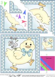 Little Chick Scallop Corner Side Stacker Topper