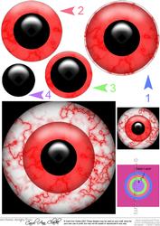 Spooky Eyes Circle Pyramage Topper