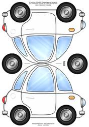 Funky Car Shaped Card