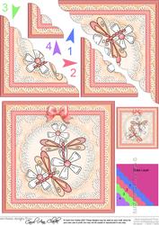 Dreamy Dragonflies - Scalloped Corner Stacker