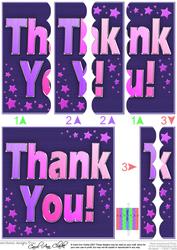 Thank You Scallop Edge Side Stacker