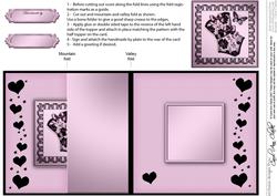 Elegant Boudoir No-hole Fold Back Card