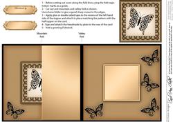 Big Butterfly - No-Hole Fold Back Card