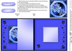 Clematis No-hole Fold Back Card