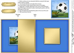 Football No-hole Fold Back Card