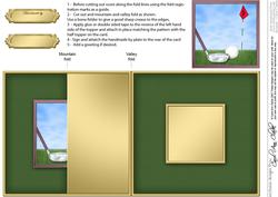 Golf No-hole Fold Back Card