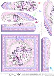 Dreamy Dragonflies Quick Card - Fan Pyramage Topper