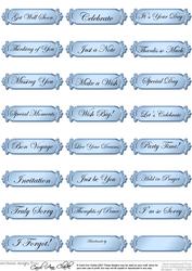 A 2nd Set of Metallic Everyday Mixed Greetings Text Plates
