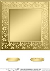 8 x 8 Metallic Flowers Plain Card Base