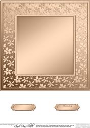 8 x 8 Metallic Flowers Plain Card Base