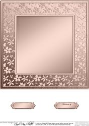 8 x 8 Metallic Flowers Plain Card Base