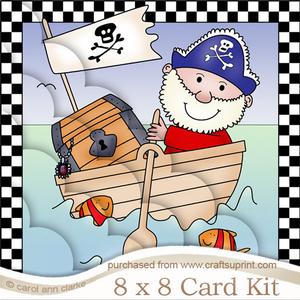 8 x 8 Pirates Ahoy!! Kit with Scalloped Corners