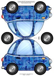 Funky Car Shaped Card