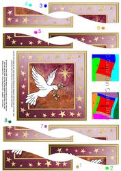 Xmas Dove Wavy Spiral Side Stacker