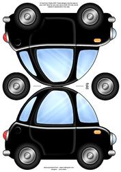 Funky Car Shaped Card