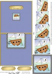 Pirate Ship No-hole Over the Edge N Spiral Pyramid