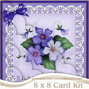 8 x 8 Pretty Viola Kit with Scalloped Corners