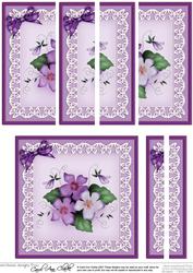 Pretty Viola Quick Card with Side Stacker Topper