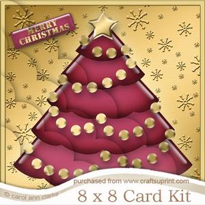 8 x 8 Xmas Tree Kit with Scalloped Corners