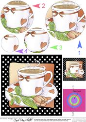 Time for Tea Circle Pyramage Topper