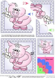 Princess Piggywig Shell Edged Corner Side Stacker