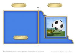 Football Cut and Fold Corner Card