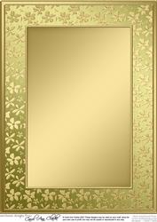 A4 Metallic Flowers Plain Card Base