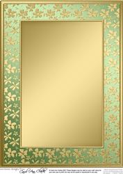 A4 Metallic Flowers Plain Card Base