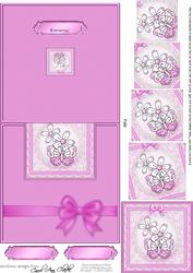 Fluttery Butterfly - No-Hole Easy Over the Edge Card & Spiral Pyramid Topper