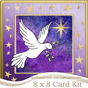 8 x 8 Xmas Dove Kit with 3D Decoupage