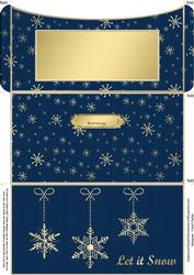 Elegant Let It Snow Money or Gift Wallet and Card