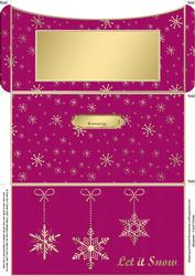 Elegant Let It Snow Money or Gift Wallet and Card