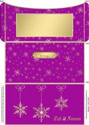 Elegant Let It Snow Money or Gift Wallet and Card