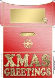 Elegant Xmas Snowflakes Money or Gift Wallet and Card