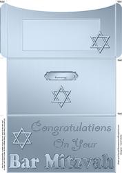 Bar Mitzvah Money or Gift Wallet and Card