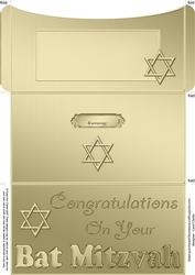 Bat Mitzvah Money or Gift Wallet and Card
