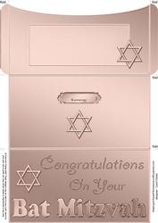 Bat Mitzvah Money or Gift Wallet and Card
