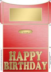 Elegant Birthday Money or Gift Wallet and Card