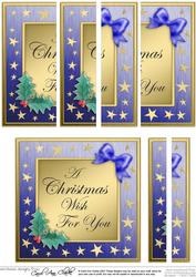 Elegant Christmas Greeting with Side Stacker Topper