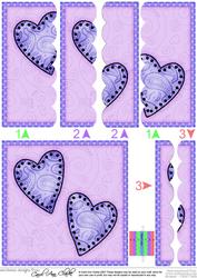 Funky Hearts Scallop Edge Side Stacker