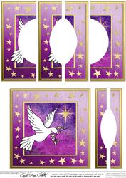 Xmas Dove Quick Card with Circular Side Stacker