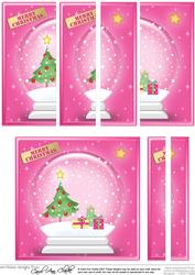 Xmas Tree Snowglobe Side Stacker Topper
