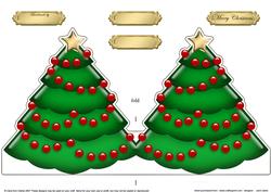 Xmas Tree Shaped Card