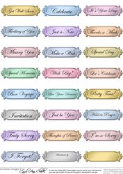 A 2nd Set of Metallic Everyday Mixed Greetings Text Plates